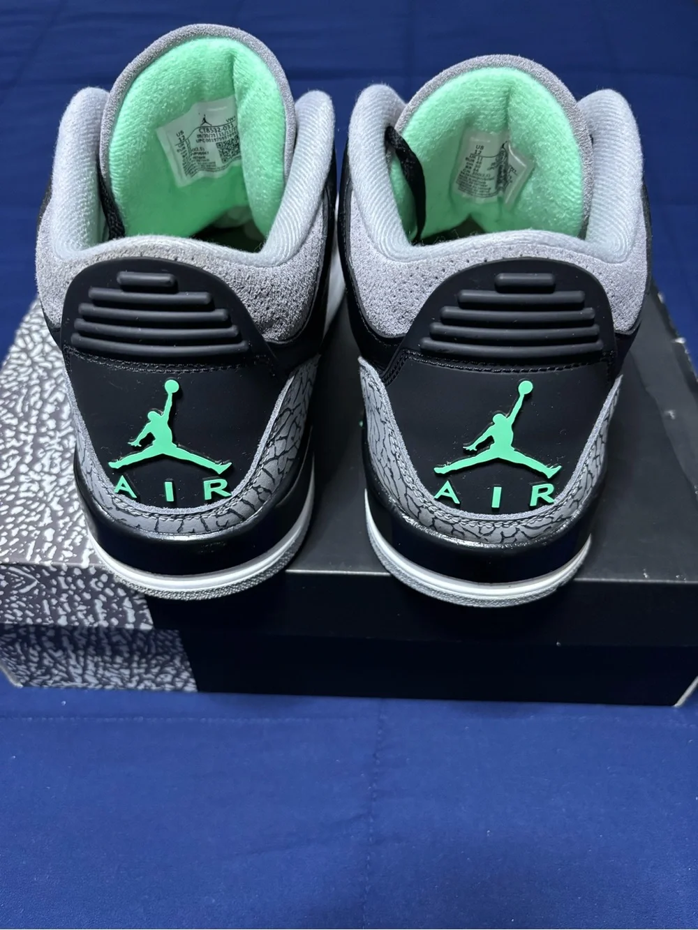Jordan 3 Retro Green Glow 2024 Size 12